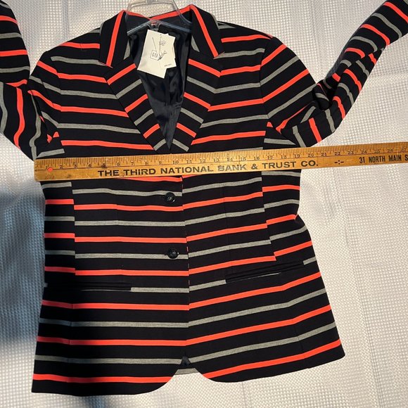 Banana Republic/Academy Blazer Jacket/Navy Gray/12 Tall/NWT - Picture 5 of 10